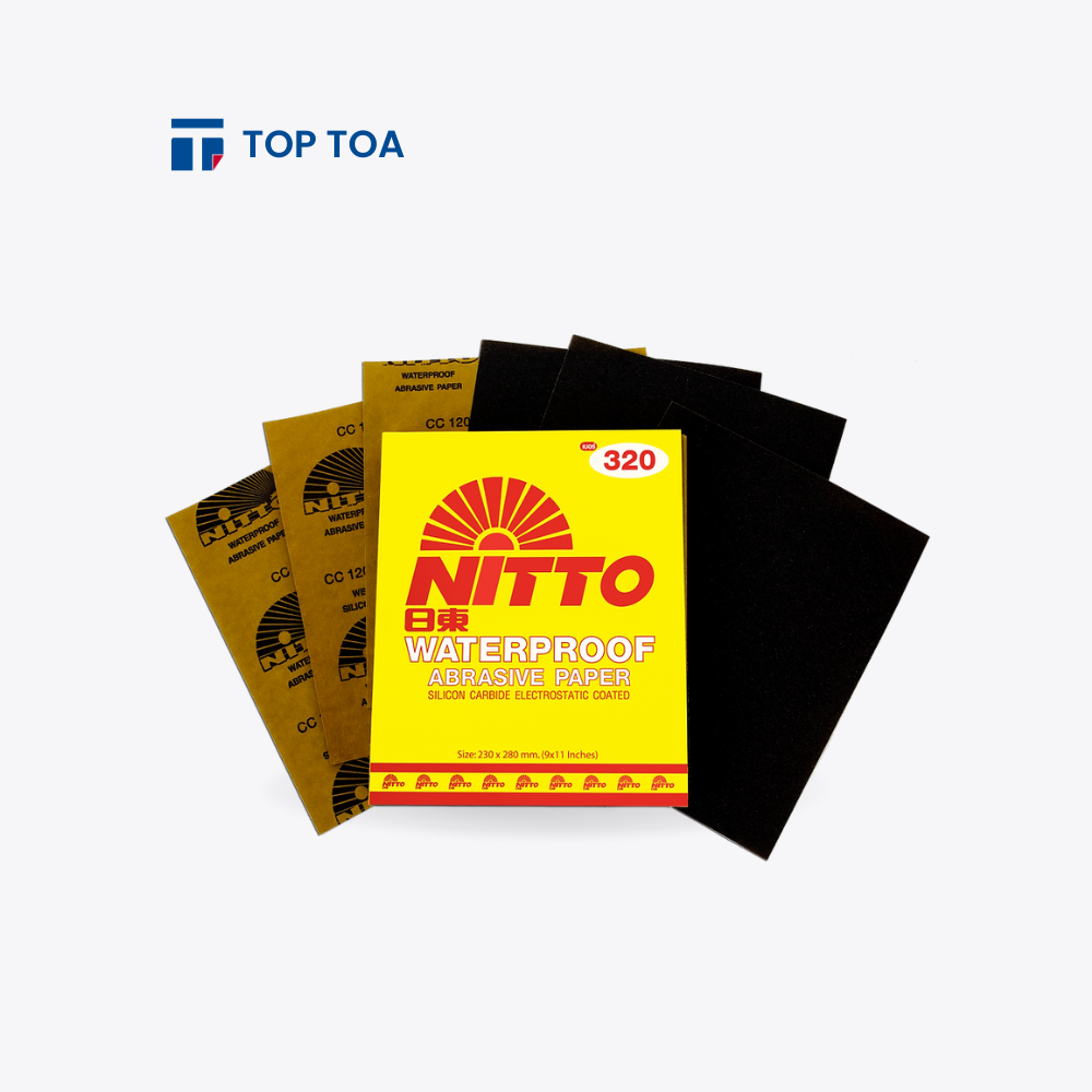 Nitto Brand Sandpaper, Silicon Carbide, 230 x 280 mm ,9 x11 Inches, Nitto Brand Sandpaper Supplier Malaysia